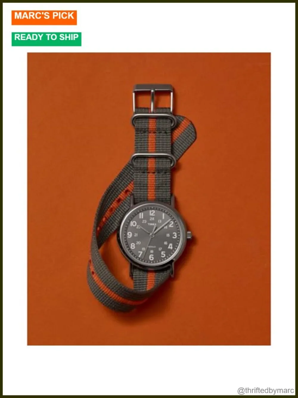 38mm Analog Wrist Watch with Nylon Strap and INDIGLO Backlight